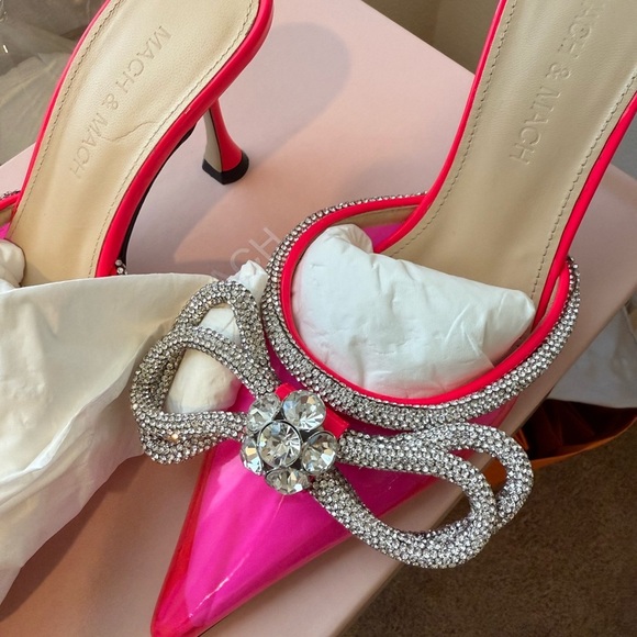 Mach & Mach Double Bow PVC Mule - Picture 14 of 15